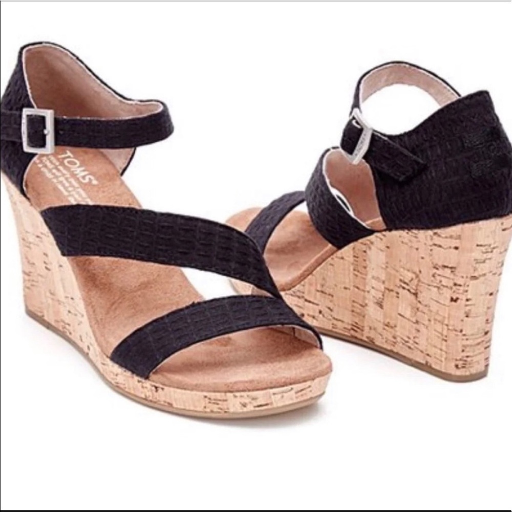 TOMS Clarissa Cork Wedge
